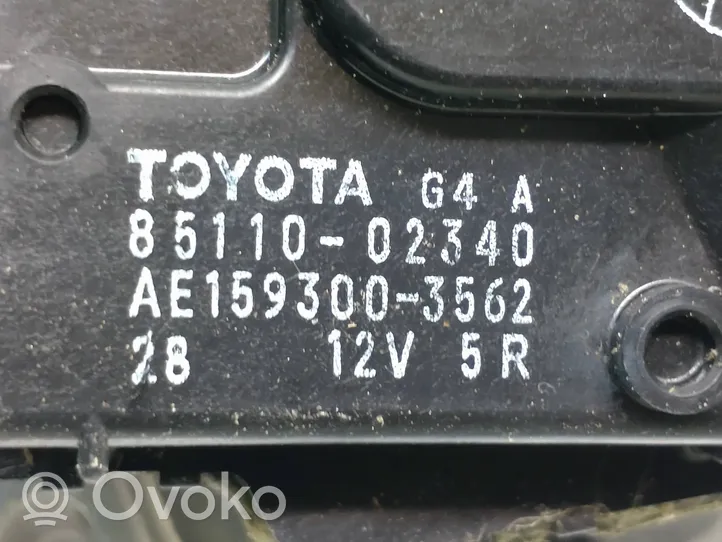 Toyota Auris E180 Tringlerie et moteur d'essuie-glace avant 8511002340