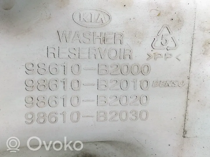 KIA Soul Windshield washer fluid reservoir/tank 98610B2000