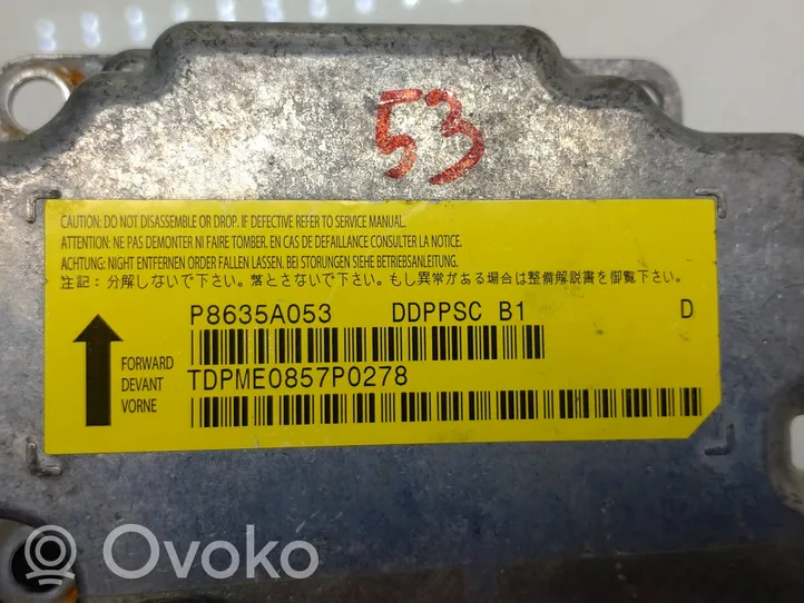 Mitsubishi Outlander Sterownik / Moduł Airbag P8635A053