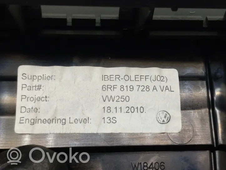 Volkswagen Cross Polo Luftausströmer Lüftungsdüse Luftdüse Mitte 6RF819728A