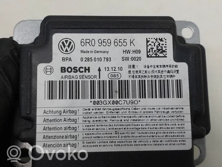 Volkswagen Cross Polo Turvatyynyn ohjainlaite/moduuli 6R0959655K