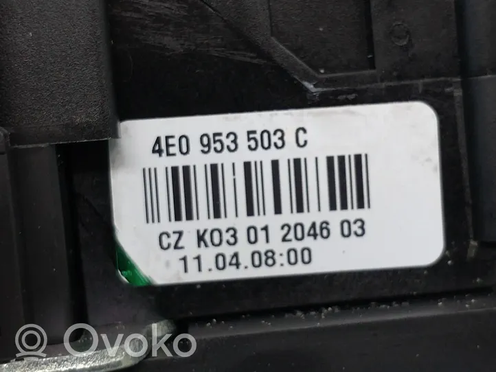 Audi A6 S6 C6 4F Leva/interruttore dell’indicatore di direzione e tergicristallo 4F0953549D