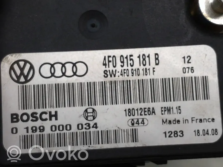 Audi A6 S6 C6 4F Unidad de control del administrador de energía 4F0915181B