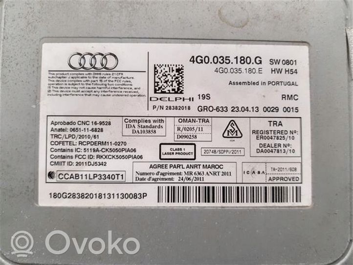 Audi A6 C7 Panel / Radioodtwarzacz CD/DVD/GPS 4G0035180G