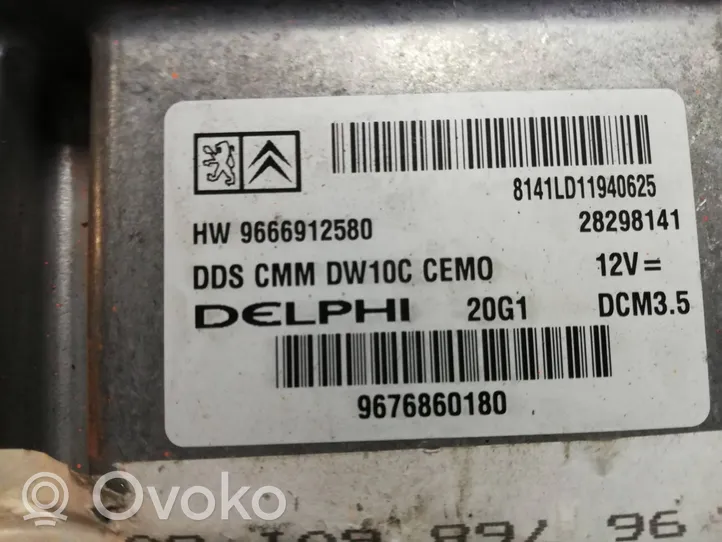 Citroen DS4 Komputer / Sterownik ECU i komplet kluczy 9666912580