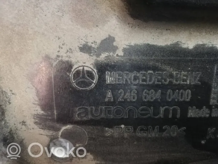 Mercedes-Benz B W246 W242 Osłona tylna podwozia pod zderzak A2466840400