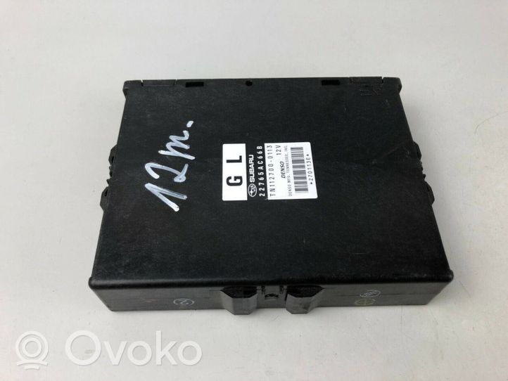 Subaru Legacy Unité de commande, module ECU de moteur 22765AC66B