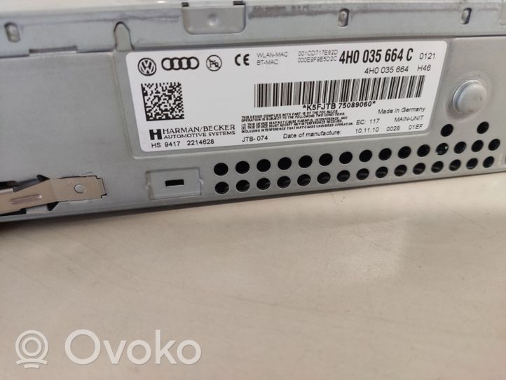 Audi A8 S8 D4 4H Stacja multimedialna GPS / CD / DVD 4H0035664C