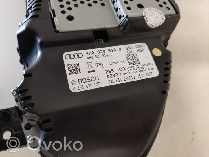 Audi A8 S8 D4 4H Tachimetro (quadro strumenti) 4H0920910D