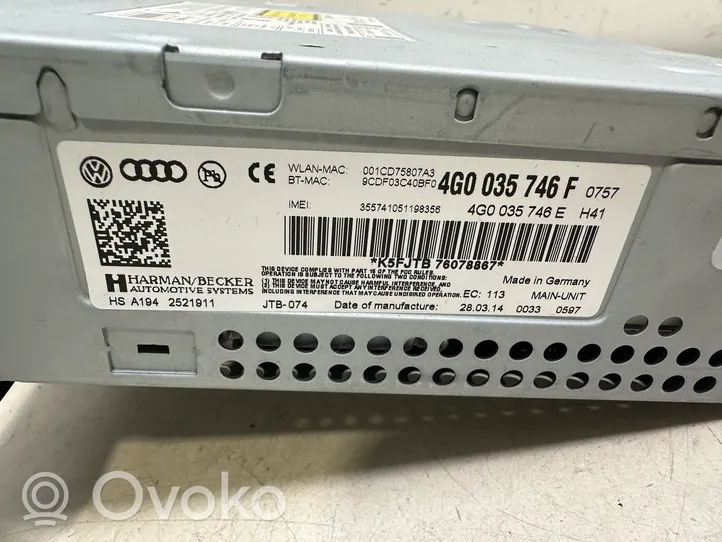 Audi A6 C7 Stacja multimedialna GPS / CD / DVD 4G0035746F