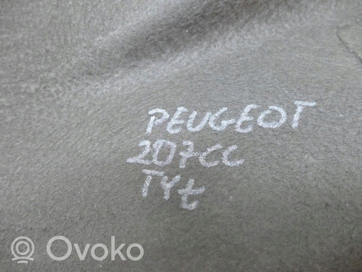 Peugeot 207 CC Wykładzina podłogowa tylna 96541319ZD