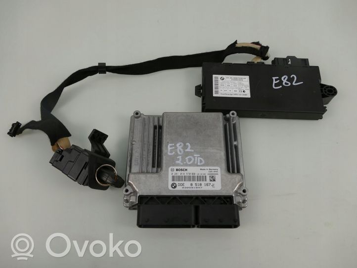 BMW 1 E81 E87 Kit centralina motore ECU e serratura 8518167