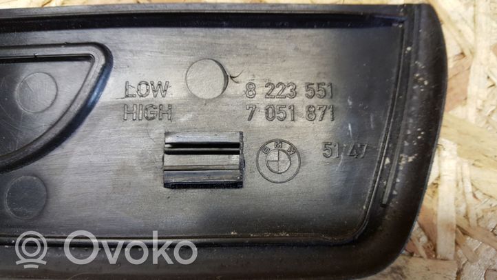 BMW 7 E65 E66 Moldura protectora del borde delantero 7051871