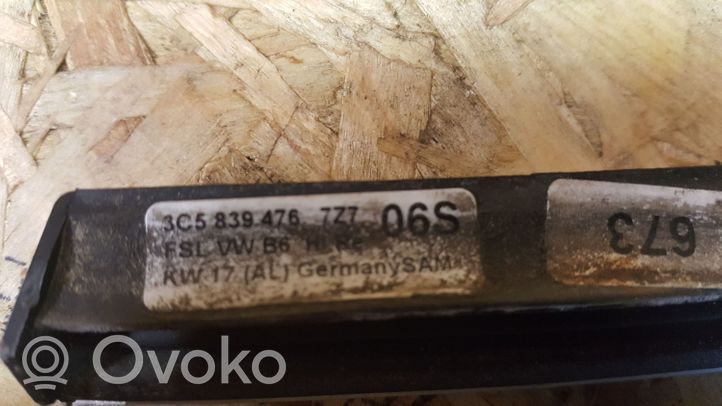 Volkswagen PASSAT B6 Gumowa uszczelka szyby drzwi tylnych 3C5839476