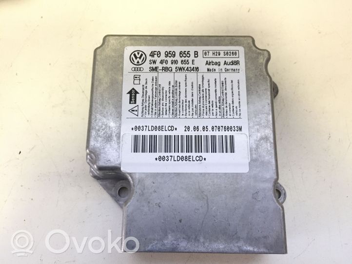 Audi A6 S6 C6 4F Sterownik / Moduł Airbag 4F0959655B