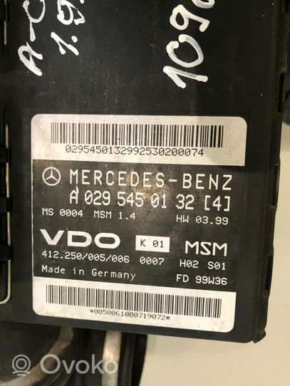 Mercedes-Benz A W168 Calculateur moteur ECU A0295450132