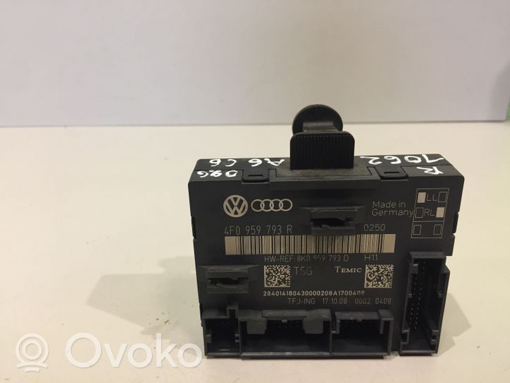 Audi A6 Allroad C6 Centralina/modulo portiere 4F0959793R