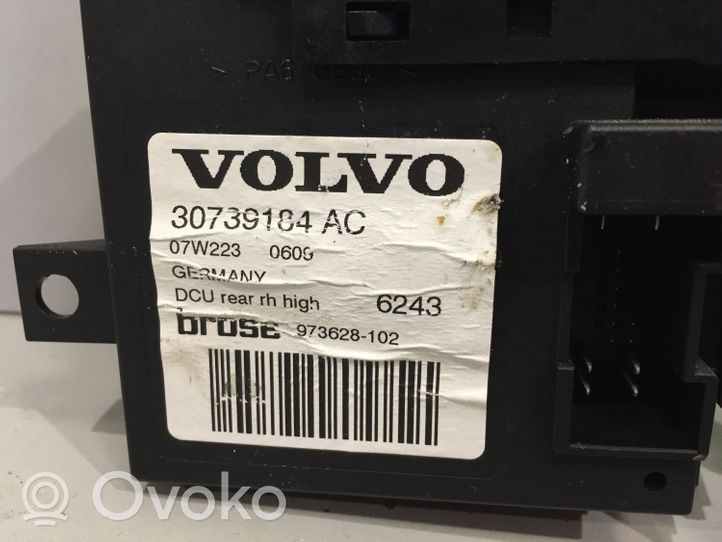 Volvo V50 Silniczek podnoszenia szyby drzwi tylnych 30739184AC