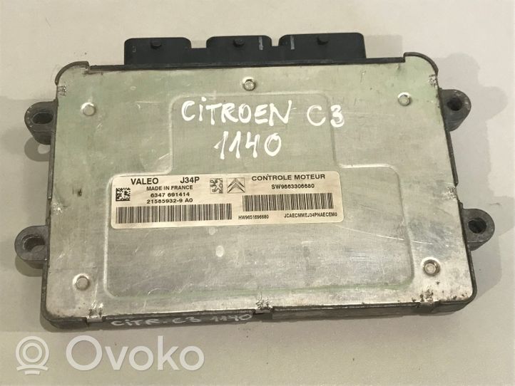 Citroen C3 Dzinēja vadības bloks 6347691414