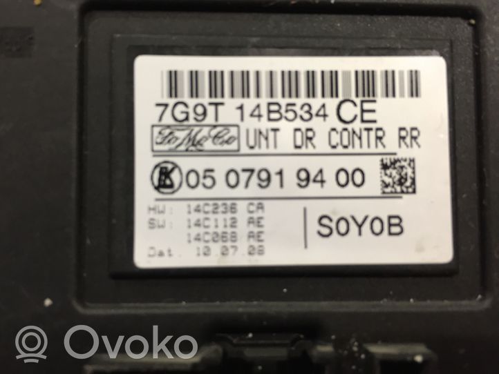 Volvo V70 Unidad de control/módulo de la puerta 7G9T14B534