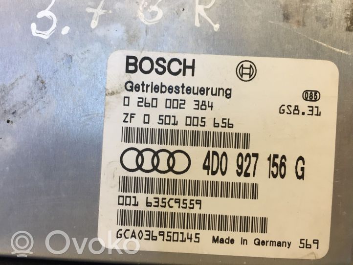 Audi A8 S8 D2 4D Module de contrôle de boîte de vitesses ECU 4D0927156G