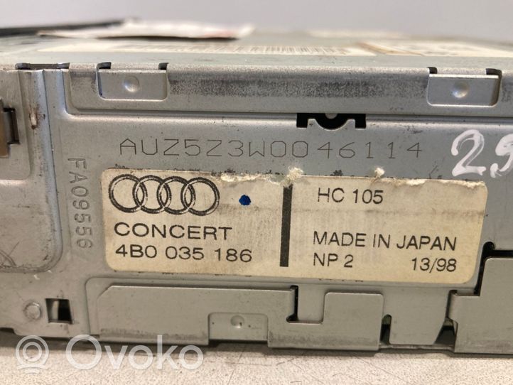 Audi A4 S4 B5 8D Radio/CD/DVD/GPS head unit 4B0035186