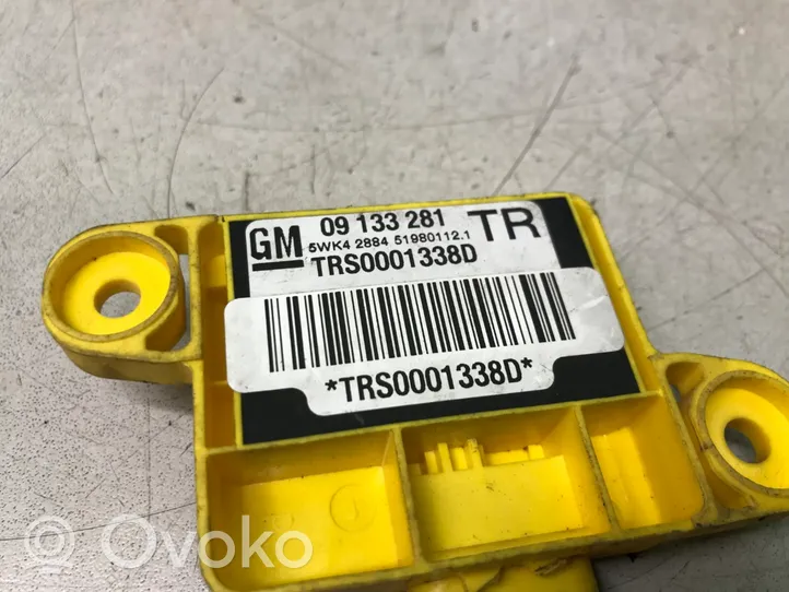 Opel Astra G Sensor impacto/accidente para activar Airbag 09133281