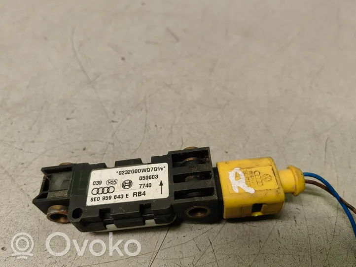 Audi A4 S4 B6 8E 8H Airbag deployment crash/impact sensor 8E0959643E