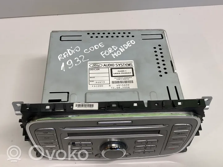 Ford Mondeo Mk III Radio/CD/DVD/GPS-pääyksikkö 8S7T18C815AA