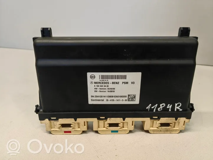 Mercedes-Benz ML W166 Seat control module A1668203426