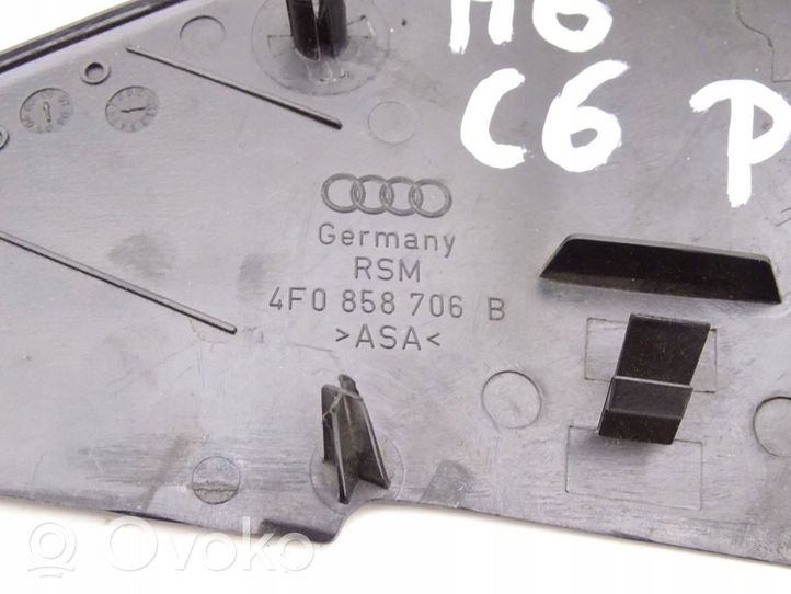 Audi A6 S6 C6 4F Parte dello specchietto retrovisore della portiera anteriore 4F0858706B