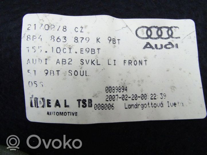 Audi A3 S3 8P Šoninis apdailos skydas 8P4863879K