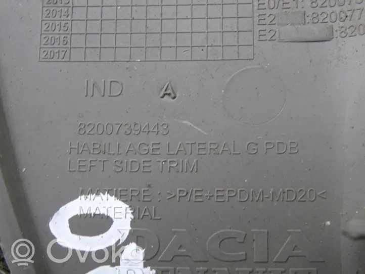 Dacia Sandero Copertura griglia di ventilazione laterale cruscotto 8200739443