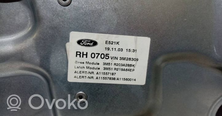 Ford C-MAX I Mécanisme de lève-vitre avant sans moteur 