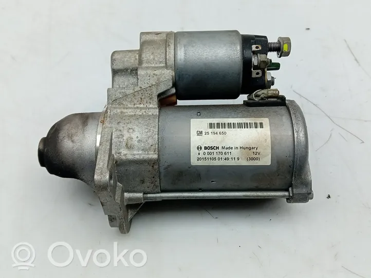 Opel Adam Starter motor 