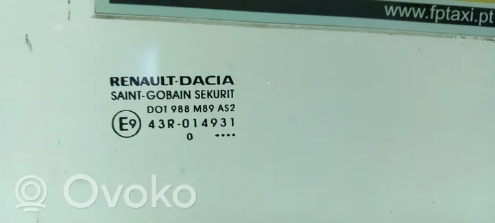 Dacia Lodgy Vitre de fenêtre porte arrière 