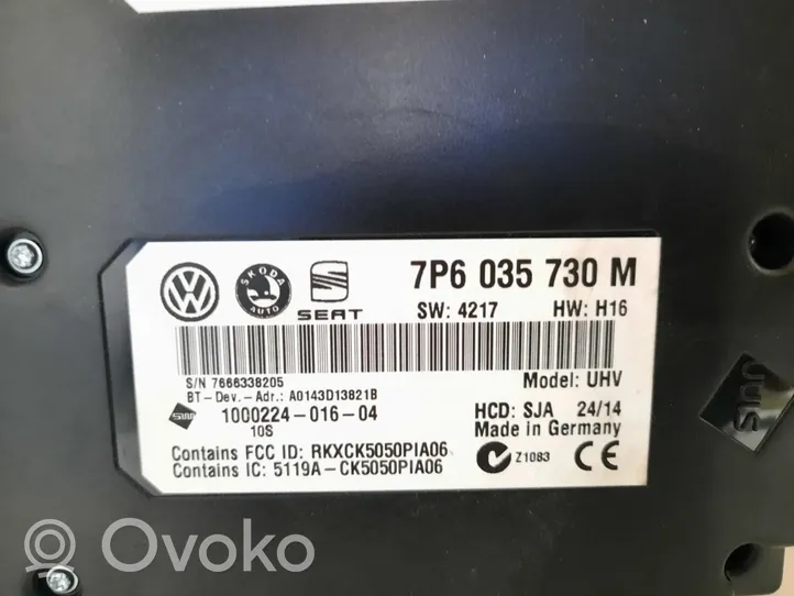 Volkswagen PASSAT B7 Telefono valdymo blokas 7P6035730M