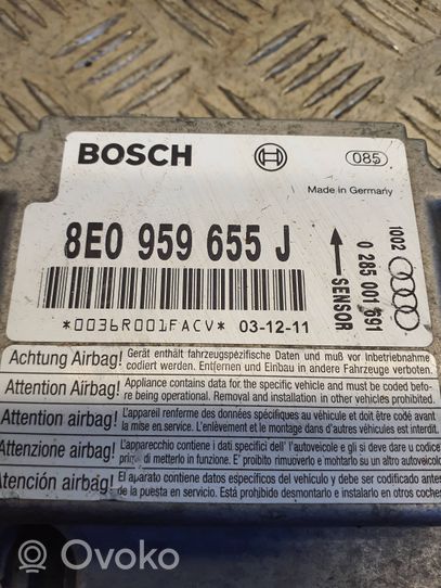 Audi A4 S4 B6 8E 8H Centralina/modulo airbag 8E0959655J