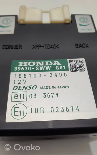 Honda CR-V Unité de commande, module PDC aide au stationnement 39670SWWG01
