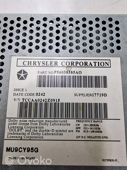 Chrysler Grand Voyager IV Unité principale radio / CD / DVD / GPS P56038585A0