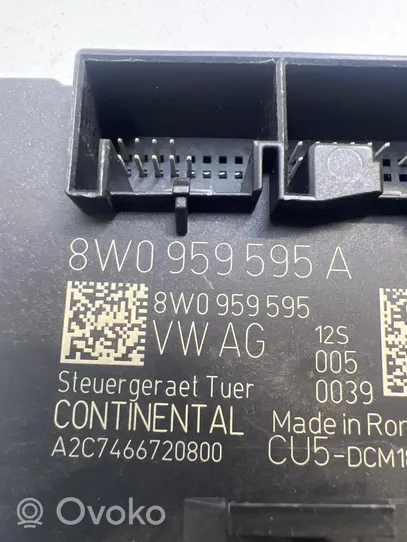 Audi A4 S4 B9 Oven ohjainlaite/moduuli 8W0959595A