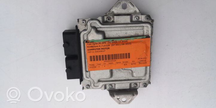 Opel Agila A Komputer / Sterownik ECU i komplet kluczy 33920-85LP0