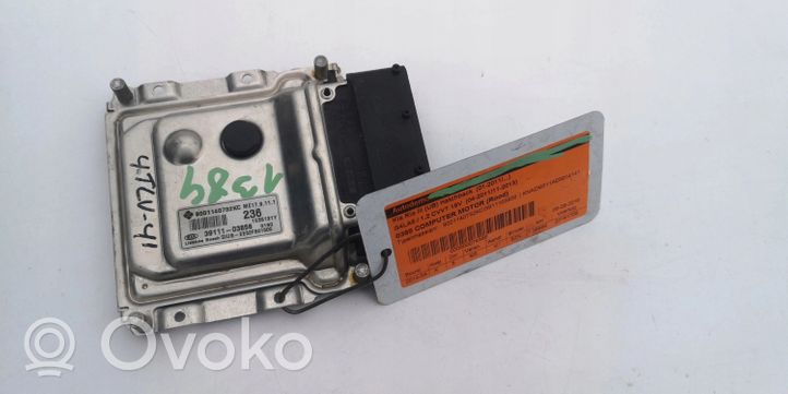 KIA Rio Komputer / Sterownik ECU i komplet kluczy 39111-03856