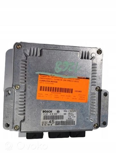 Peugeot 307 Kit calculateur ECU et verrouillage 0281010935