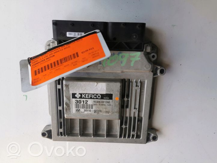 Hyundai i10 Komputer / Sterownik ECU i komplet kluczy 39110-02DD0--