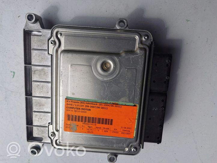 KIA Picanto Komputer / Sterownik ECU i komplet kluczy 39110-02SK0