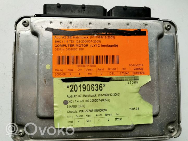 Audi A2 Kit calculateur ECU et verrouillage 0281012194