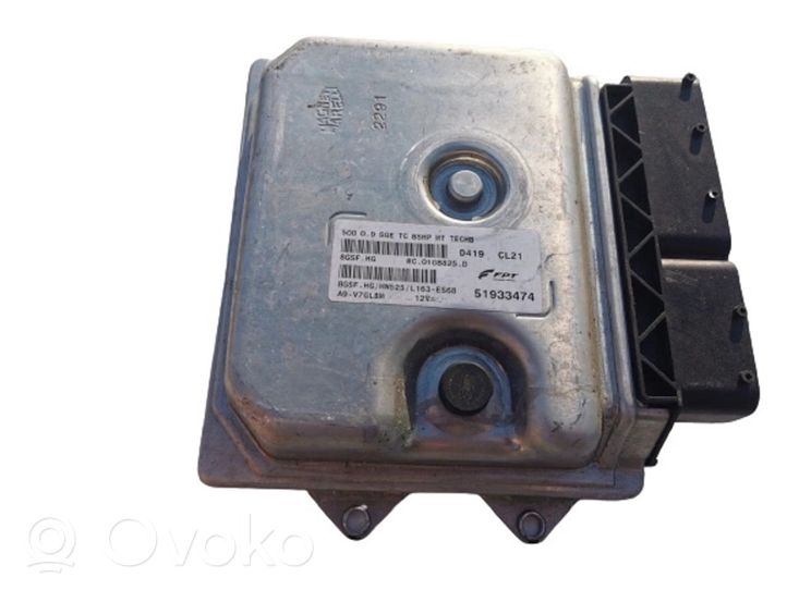 Fiat 500 Kit centralina motore ECU e serratura 51933474