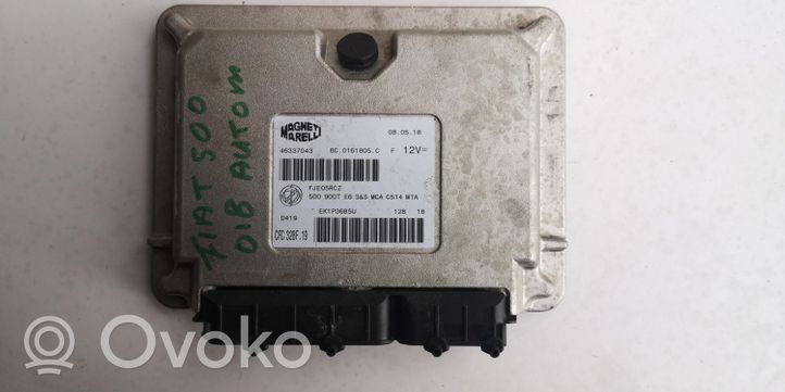 Fiat 500 Kit centralina motore ECU e serratura 46337043