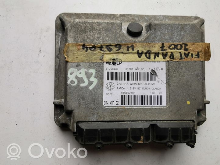 Fiat Panda 141 Engine ECU kit and lock set 51798638